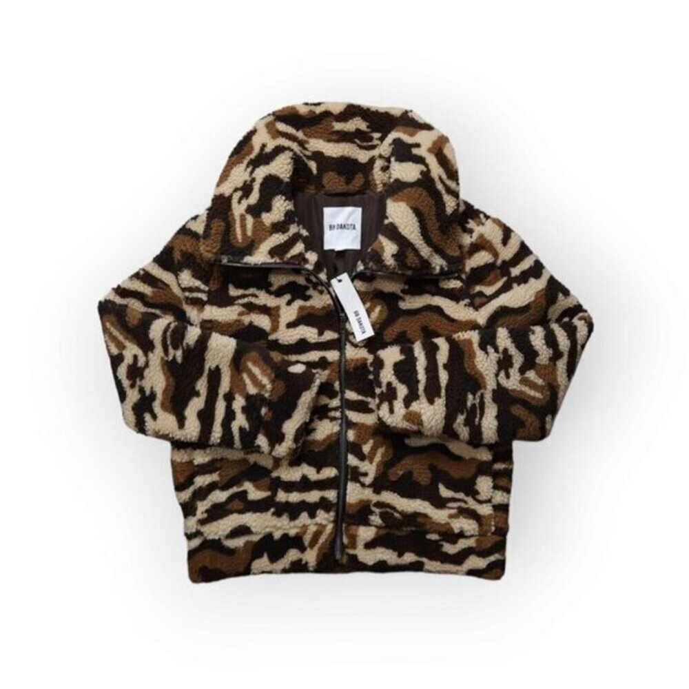 BB Dakota Brown and Cream Camouflage Jacket